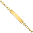 thumbnail image 1 of Auriga 925 Sterling Silver Gold-tone 6.25 inch Cross ID Bracelet for Women, 1 of 6