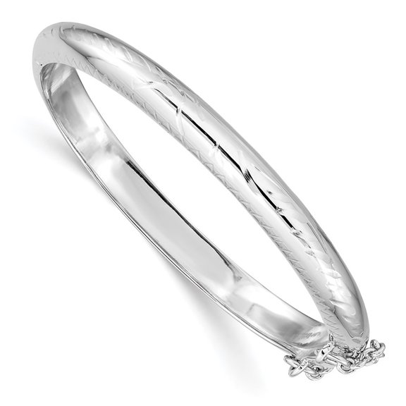 Auriga 925 Sterling Silver Hinged Bangle for Women