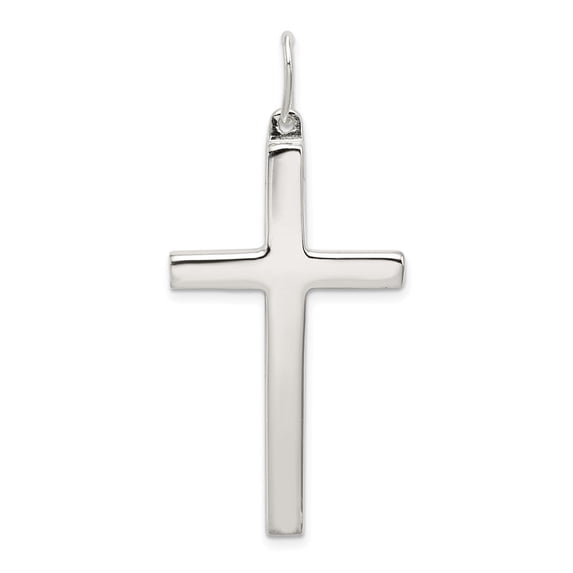Auriga Fine Jewelry 925 Sterling Silver Latin Cross Pendant for Women (L - 40 mm, W - 21 mm)