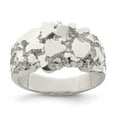 thumbnail image 1 of Auriga 925 Sterling Silver Nugget Ring Size 11 for Men, 1 of 6