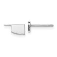 thumbnail image 1 of Auriga Fine Jewelry 925 Sterling Silver Oklahoma State Push back Stud Earrings for Women, 1 of 3