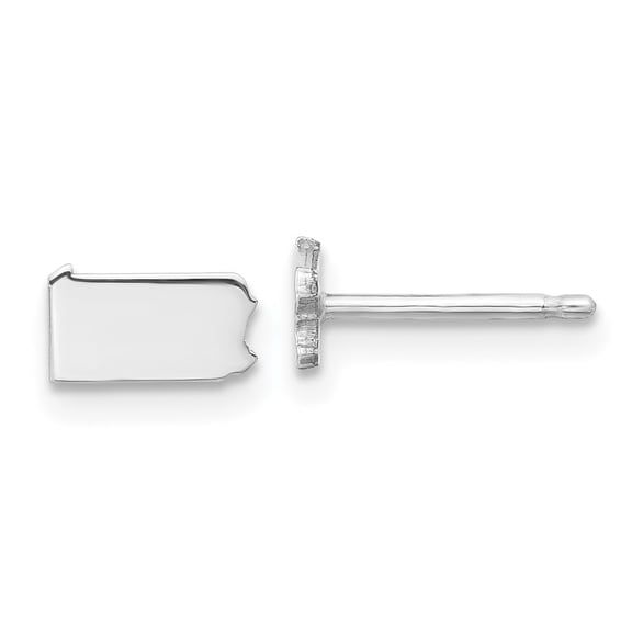Auriga 925 Sterling Silver Pennsylvania State Push back Stud Earrings for Women