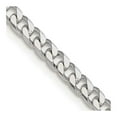 thumbnail image 1 of Auriga Fine Jewelry 925 Sterling Silver Polished 3.5 mm Curb Chain Necklace for Women 28", 1 of 7
