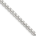thumbnail image 1 of Auriga 925 Sterling Silver Polished 4 mm Round Box Chain Necklace for Women 18", 1 of 6