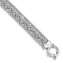 Auriga 925 Sterling Silver Polished Bracelet 7.5inch for Women