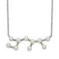thumbnail image 1 of Auriga Fine Jewelry 925 Sterling Silver Rhd-plat 10 3-4 mm FWC Pearl Sagittarius w/ 1in Extender Necklace for Women 17", 1 of 6