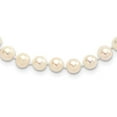 thumbnail image 1 of Auriga Fine Jewelry 925 Sterling Silver Rhodium 6-7 mm White FWC Pearl Necklace for Women 18", 1 of 6