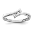 thumbnail image 1 of Auriga Fine Jewelry 925 Sterling Silver Rhodium Plated CZ Ring for Women Size 8, 1 of 6