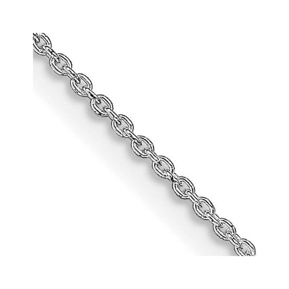 Auriga 925 Sterling Silver Rhodium-plated 1mm Cable Chain 18inch Necklace for Women