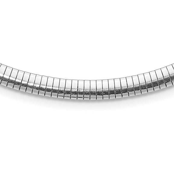 Auriga 925 Sterling Silver Rhodium-plated 5.2 mm w/2in. ext. Cubetto Chain Necklace for Women 16"