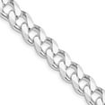 thumbnail image 1 of Auriga Fine Jewelry 925 Sterling Silver Rh-plated 9 mm Curb Chain Necklace for Men 28", 1 of 8