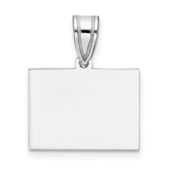 Auriga 925 Sterling Silver/Rhodium-plated Colorado State Pendant for Women