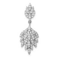 thumbnail image 1 of Auriga 925 Sterling Silver Rhodium-plated Cubic Zirconia Dangle Pendant for Women(L- 32.14mm, W- 11.88mm), 1 of 6