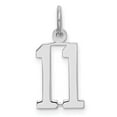 thumbnail image 1 of Auriga Fine Jewelry 925 Sterling Silver/Rhodium-plated Elongated Number 11 Charm for Women, 1 of 6