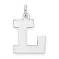 thumbnail image 1 of Auriga 925 Sterling Silver Rhodium-plated Fancy Script Letter A Initial Charm for Women (L-21 mm, W-24 mm), 1 of 5