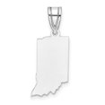 thumbnail image 1 of Auriga Fine Jewelry 925 Sterling Silver/Rhodium-plated Indiana State Pendant for Women, 1 of 6