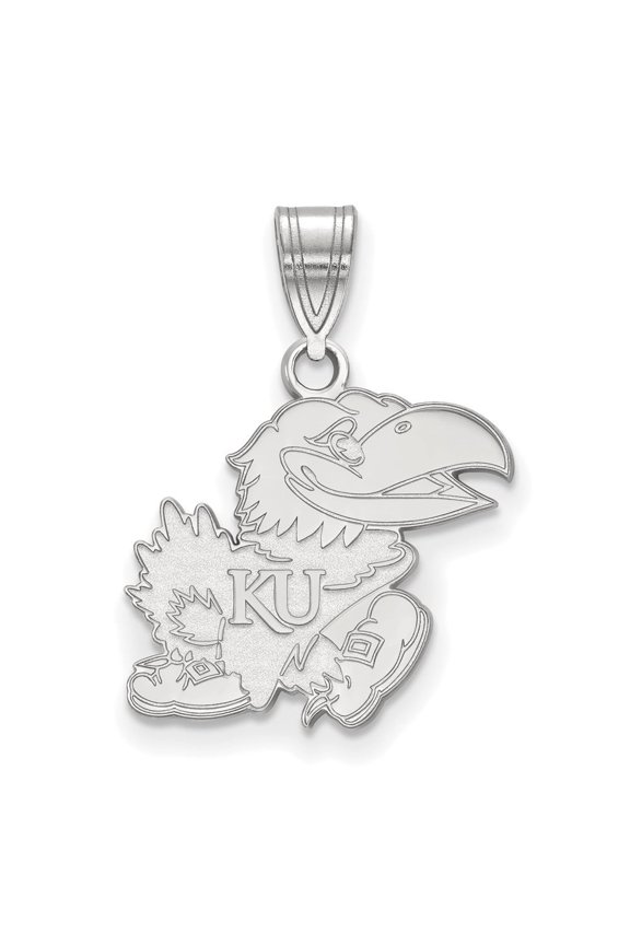 925 Sterling Silver Rhodium-plated Jayhawk Medium Pendant for Women (L-22 mm, W-16 mm)