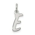 thumbnail image 1 of Auriga Fine Jewelry 925 Sterling Silver Rh-plated Letter E Initial Charm Pendant for Women (L - 19mm, W- 8mm), 1 of 6