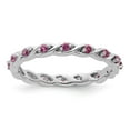 thumbnail image 1 of Auriga 925 Sterling Silver Rhodolite Garnet Ring for Women Size- 6, 1 of 6