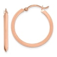 thumbnail image 1 of Auriga Fine Jewelry 10K Rose Gold Polished Hoop Earrings for Women (L-26 mm, W-25 mm), 1 of 3