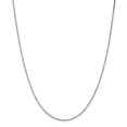 thumbnail image 1 of Auriga Fine Jewelry 10K White Gold 1.1 mm Box Chain Necklace for Women 20", 1 of 7