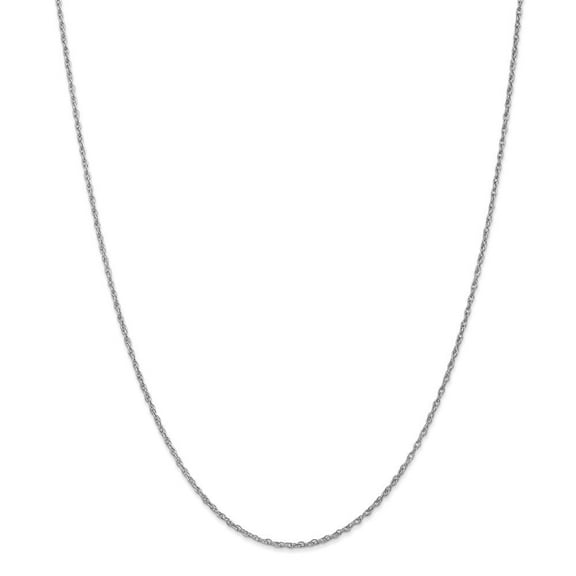 Auriga Fine Jewelry 10K White Gold 1.3 mm Heavy-Rope Chain Necklace for Women 16"