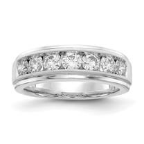 Auriga Fine Jewelry 10K White Gold Lab Grown Diamond, VS/SI GH, Men's Ring Size- 10