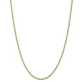 thumbnail image 1 of Auriga Fine Jewelry 10K Yellow Gold 2.25 mm Diamond-cut Rope Chain Necklace for Women 22", 1 of 7