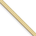 thumbnail image 1 of Auriga Fine Jewelry 10K Yellow Gold 2.5 mm Silky Herringbone Chain Necklace for Women 24", 1 of 4
