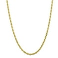 thumbnail image 1 of Auriga Fine Jewelry 10K Yellow Gold 4.5 mm Diamond-cut Quadruple Rope Chain Necklace for Mens 22", 1 of 6