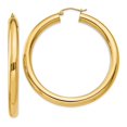 thumbnail image 1 of Auriga Fine Jewelry 10K Yellow Gold 5mm (Lightweight) Hoop Earrings for Women, 1 of 5