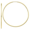thumbnail image 1 of Auriga Fine Jewelry 10K Yellow Gold Endless Tube Hoop Earrings for Women (L-60mm ; W-60mm), 1 of 4