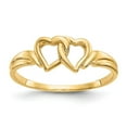 thumbnail image 1 of Auriga Fine Jewelry 10K Yellow Gold Heart Ring Size 6.5 for Women, 1 of 6