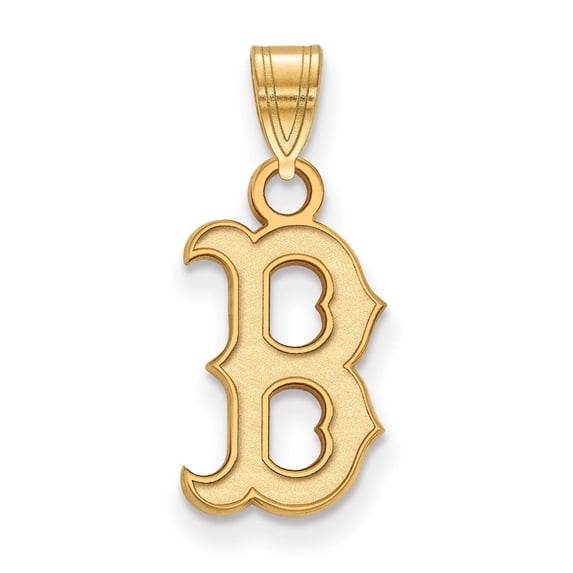 Auriga Fine Jewelry 10K Yellow Gold Letter B Pendant for Women (L-18 mm, W-9 mm)