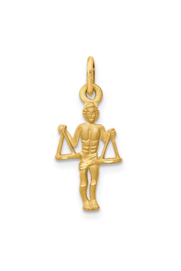 Fine Jewelry 10K Yellow Gold Libra Zodiac Charm for Women