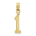 thumbnail image 1 of Auriga Fine Jewelry 10K Yellow Gold Number 1 Block Charm Pendant for Women (L-13.3 mm,W-4.15 mm), 1 of 6