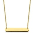 thumbnail image 1 of Auriga Fine Jewelry 10K Yellow Gold Polished Blank Bar Necklace for Women 18", 1 of 4