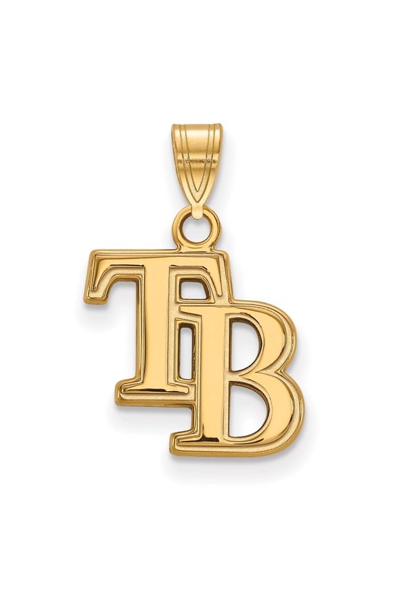 Fine Jewelry 10K Yellow Gold T-B Pendant for Women (L-19 mm, W-12 mm)