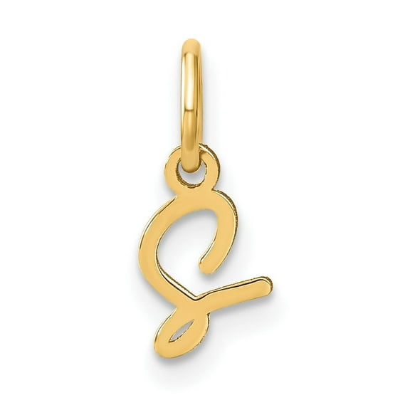Auriga Fine Jewelry 10K Yellow Gold Upper case Letter S Initial Charm for Women
