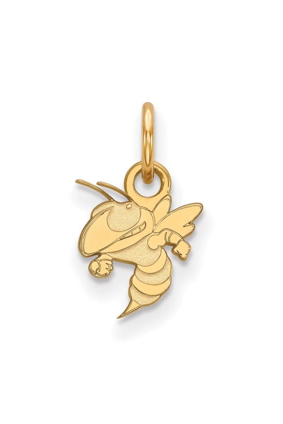 Fine Jewelry 10K Yellow Gold Yellow Jacket Pendant for Women (L- 16mm, W- 9mm)