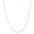 thumbnail image 1 of Auriga Fine Jewelry 14K Rose Gold 0.5mm Rope Chain Necklace 24inch for Women, 1 of 6