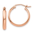 thumbnail image 1 of Auriga Fine Jewelry 14K Rose Gold Hoop Earrings for Women, 1 of 5