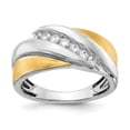 thumbnail image 1 of Auriga Fine Jewelry 14K Two-tone Gold 7-Stone 1/3 carat Men's Diamond Ring Size 10, 1 of 4