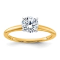 thumbnail image 1 of Auriga Fine Jewelry 14K Two-tone Gold Round Moissanite Solitaire Ring for Women Size 5 (Carat: 1 carat, Color: D-F), 1 of 4