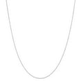thumbnail image 1 of Auriga Fine Jewelry 14K White Gold 0.42mm Curb Chain Necklace 18inch for Women, 1 of 7