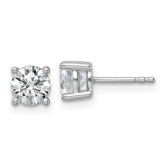 Auriga Mother's Day Gift 14K White Gold 1 1/4 cttw Round Lab Grown Diamond Stud Earrings for Women