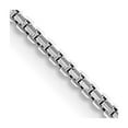 thumbnail image 1 of Auriga Fine Jewelry 14K White Gold 1.2 mm Concave Box Chain Necklace for Women 24", 1 of 6