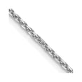 thumbnail image 1 of Auriga Fine Jewelry 14K White Gold 1.45 mm Diamond-cut Cable Chain Necklace for Women 22", 1 of 7