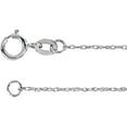 thumbnail image 1 of Auriga Fine Jewelry 14k White Gold 1 mm Rope Chain Necklace for Women 24", 1 of 4
