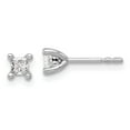 thumbnail image 1 of Auriga Fine Jewelry 14K White Gold 3 ctw Princess Lab Grown Diamond Post Stud Earrings for Women (Clarity- VSI, Color- DF), 1 of 3